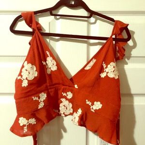 Planet Blue Crop Top